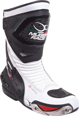 Produktbild von MUGENRACE Sphantom 2 perforierte Motorrad Stiefel, weiß/schwarz, 46
