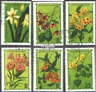 Produktbild von Briefmarken Sao Tome e Principe 1979 Mi 568-573 (kompl.Ausg.) gestempelt Blumen