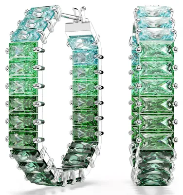 Produktbild von Swarovski Damen Kreolen Matrix Baguette Grün 5705787