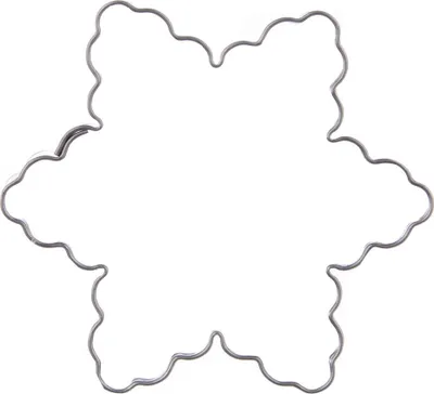 Produktbild von Orion Ausstechform Ausstecher Keksausstecher für Kekse Lebkuchen Stern mit Wellen 6 cm