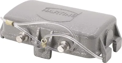 Immagine prodotto di Cappuccio protettivo HARTING 10B in metallo per 2 staffe nella parte inferiore Dispositivo di sicurezza anti-smarrimento con grande anello Intervallo di temperatura -40 °C