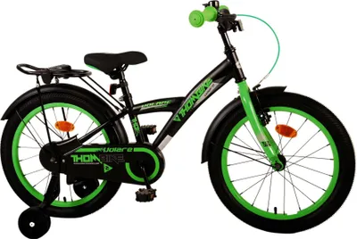 Produktbild von Thombike 18 Zoll 24 cm Jungen Rücktrittbremse Schwarz/Grün