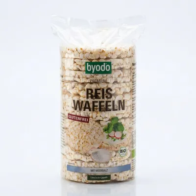 Produktbild von Byodo Reiswaffel Meersalz (100g) - 2 Packungen