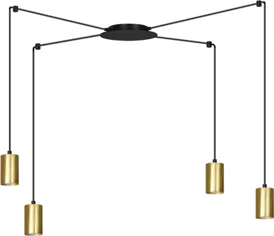 Immagine prodotto di Lampadario Emibig 4xGU10 30W TRAKER 4 BL/GOLD 526/4