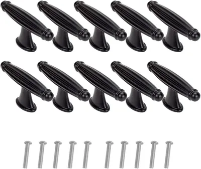 Imagen del producto de Pomos para cocina, color , 10 unidades, 6,5 x 2,2 cm, para muebles y armarios