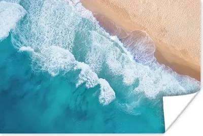 Produktbild von MuchoWow® Poster Wasser - Meer - Strand - Sommer 180x120 cm - Fotoplakat