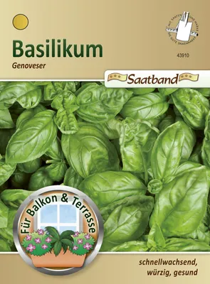 Produktbild von Basilikum Genoveser (Saatband) | Basilikumsamen von N.L. Chrestensen