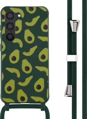 Produktbild von imoshion SilikonHülle design mit Band Samsung Galaxy S23 - Avocado Green