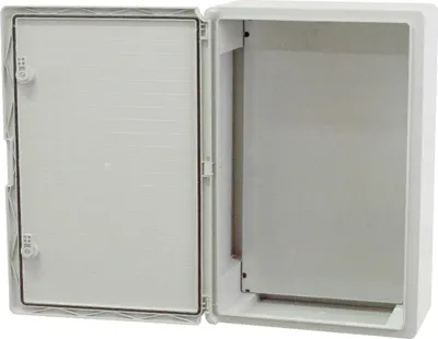 Image de Armoire plastique porte grise 400x600x200mm IP65 PP3008 (P-BOX 4060)