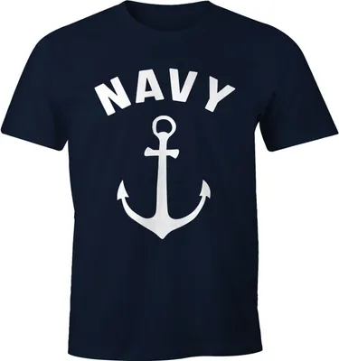 Produktbild von Herren T-Shirt Anker Navy Anchor Slim Fit Moonworks® navy S