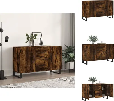 Zdjęcie produktu dla vidaXL Kredens dąb wędzony 100x36x60 cm materiał drewnopochodny - Kredensy