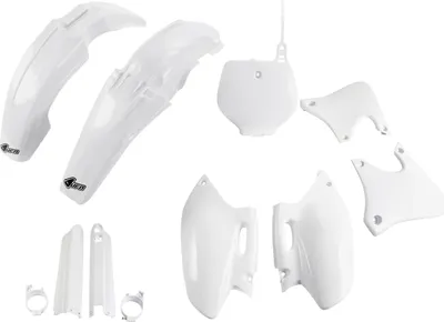 Produktbild von Verkleidungskit UFO PLAST 9-teilig Verkleidungssatz Kunststoff mit Gabelschutz für Yamaha YZ F 400 ccm Bj. 1998 - 1999, Farbe:weiß OEM