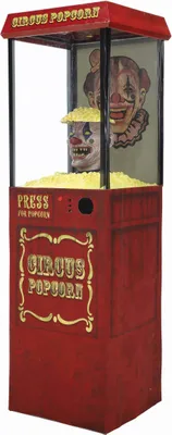 Produktbild von Animatronic Popcorn Spender mit Horrorclown effekt, 1,75m -