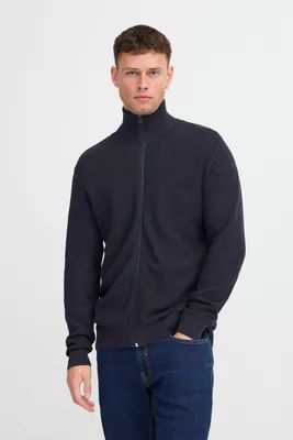 Produktbild von Blend BHPullover Herren Strickjacke Cardigan Feinstrick mit Reißverschluss Stehkragen 100% Baumwolle Regular fit