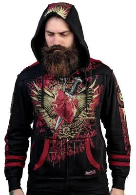 Produktbild von Wornstar Kapuzenjacke Herren Revenge Hoodie schwarz M