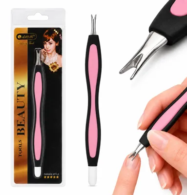 Image de Râpe à cuticules et à ongles, coupe-cuticules, lime à ongles pour manucure rose, Image générée par une IA