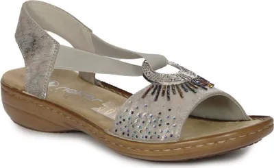 Produktbild von Damen Sandalen Rieker 60880-90 metallic 41