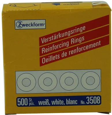 Produktbild von Avery Verstärkungsringe im Spender weiß 500 stück