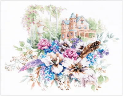 Produktbild von Magic Needle Zweigart Edition Kreuzstich-Set "Viktorianisches Haus", 38x30cm