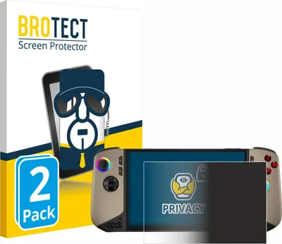 Produktbild von 2x BROTECT Sichtschutzfolie für MSI Claw 8 AI+ Anti-Spy Privacy Sichtschutz Blickschutz Folie Blaulicht-Schutz