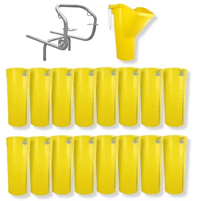 Produktbild von Sirl Profi XXL Bauschuttrutsche Schuttrutschen Schuttrohr SET (18-tlg. 17,93m)
