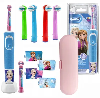 Produktbild von Oral-B Vitality 100 Kids Frozen Elektrische Zahnbürste mit 4 Aufsätzen