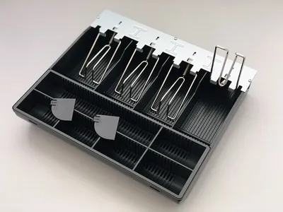 Image de Insert pour tiroir-caisse AC-3330 avec insert à monnaie personnalisable et 4 compartiments à billets