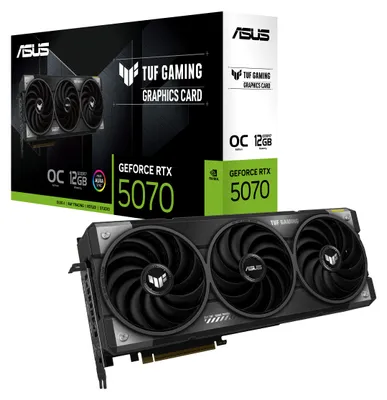 Image de ASUS TUF-RTX5070-O12G-GAMING NVIDIA GeForce RTX 5070 12 Go GDDR7