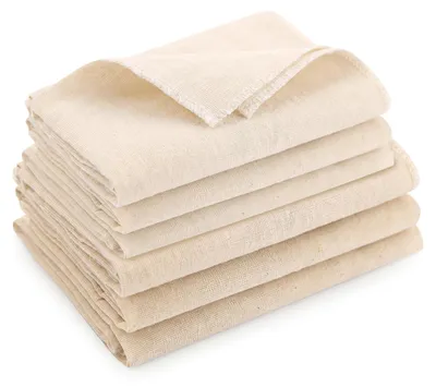 Productafbeelding van 12-delig set van herbruikbare kaasdoeken, 6x 50x50cm en 6x 60x60cm