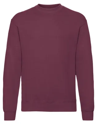 Obrázok produktu pre Fruit of the Loom – mikina „Classic“ pre mužov/ženy Uni s prišitými rukávmi LT1965 (XXL) (bordová)