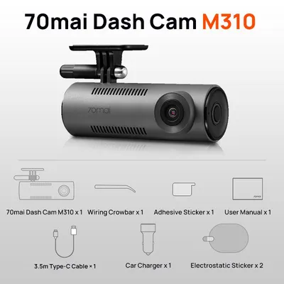 Produktbild von 70mai Dashcam M310 1296P WLAN Nachtsicht Parküberwachung Autokamera