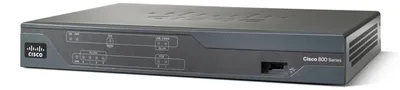 Image de Cisco 888, Ethernet WAN, Fast Ethernet, Černá