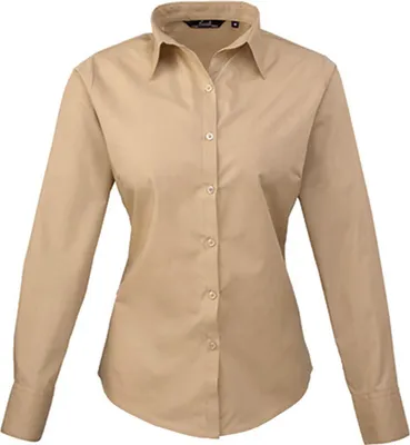 Produktbild von Premier Workwear Women´s Poplin Long Sleeve Blouse