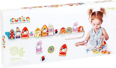 Produktbild von Cubika Holzperlen zum Auffädeln Skrzaty