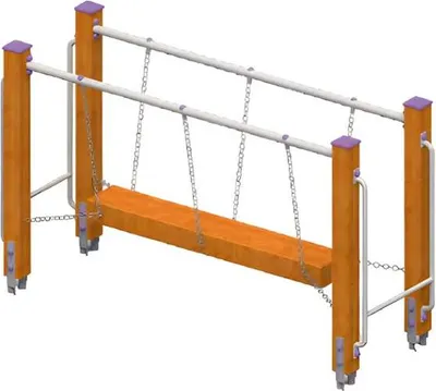 Immagine prodotto di Parco giochi Ponte di equilibrio Trave di equilibrio Ponte di sospensione Ponte di arrampicata Trave oscillante