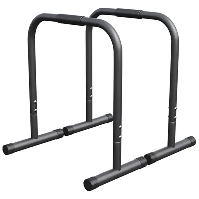 Produktbild von GORILLA SPORTS® Dip Barren - 2er Set, 57x 38 x 73 cm, bis 200 kg, rutschfest, Blau - Dip Station, Dip Stangen, Dip Ständer, Trainingsgerät
