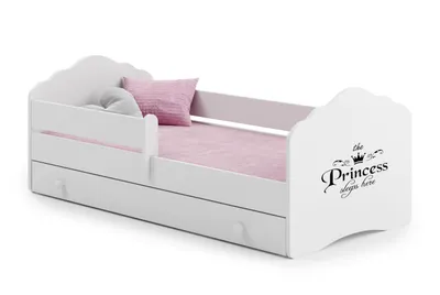 Immagine prodotto di Letto per bambini Wave 140x70 con cassetto - Princess