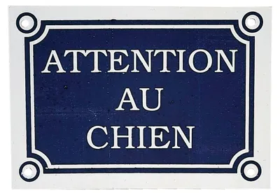Image de Plaque attention au chien - ZOLUX
