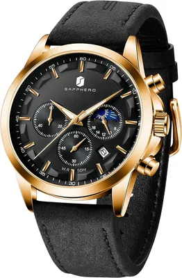 Produktbild von Herrenuhr analog, Quarz, Chronograph, wasserdicht, für Alltag