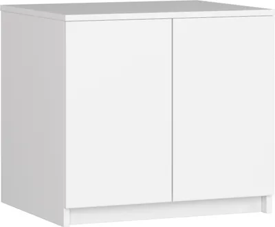 Produktbild von Schrankaufsatz für Kleiderschrank AKORD S60 Weiß 2 Ebenen B60 x H55 x T51 cm