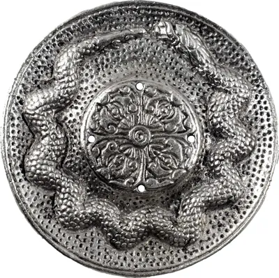 Produktbild von Räucherstäbchenhalter Schlange Metall silber Räucherkegelhalter