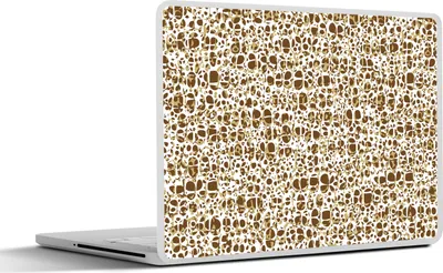 Produktbild von MuchoWow® Laptop Aufkleber Sticker Cover Tierhaut - Reptilien - Braun - Muster 32.5x23.5 cm - Sticker für Laptop - Selbstklebend