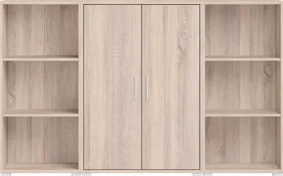 Produktbild von Aktenschrank Highboard OFFICE LINE in Eiche Sonoma, (BxHxT) 184x114x35 cm