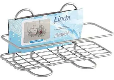 Zdjęcie produktu dla PROSTOKĄTNA PÓŁKA POD PRYSZNIC Z 1 PÓŁKĄ, 23 x 11 x 11 cm (wysokość)