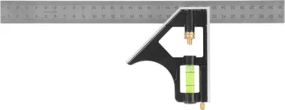Image de Equerre Strend Pro13, 300 mm, de menuisier, avec niveau a bulle