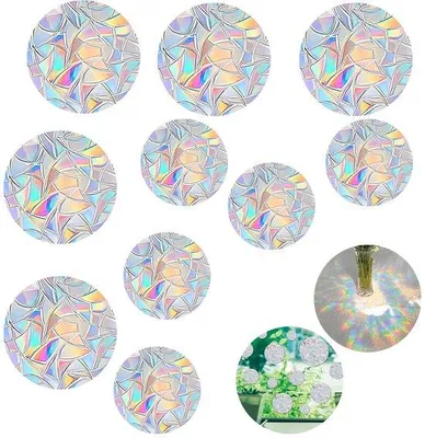Produktbild von Vogelschutzfolie Selbstklebend Regenbogen Kreis