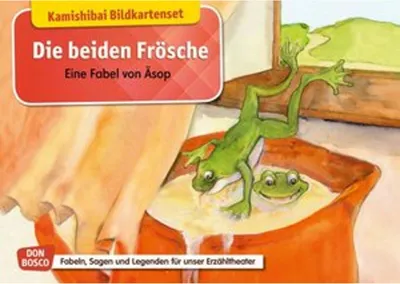 Obrázek produktu pro Die beiden Frösche. Eine Fabel von Äsop. Kamishibai Bildkartenset.