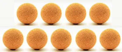 Produktbild von 9 x Kork Kugel 6 cm - Weinkorken Kugelstopfen Holzkorken Korkbälle Korkstopfen