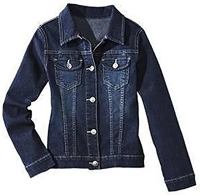 Produktbild von Mädchen Jeansjacke Denimjacke Freizeit Jacke Dunkel 122