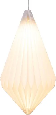 Produktbild von Lumineo Ornament-Hängelampe Weiß Outdoor Ø 25 cm Höhe 42 cm 6 LED - warmweiß